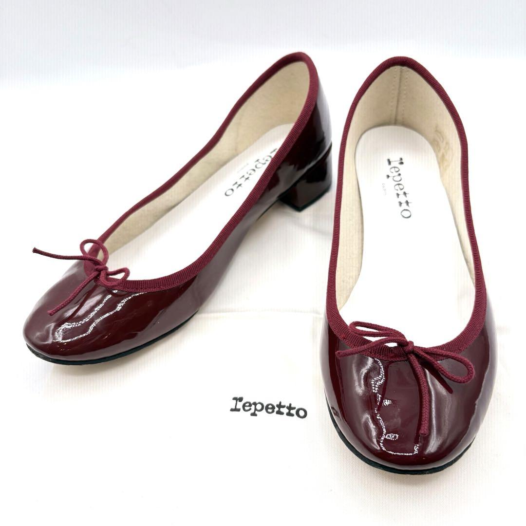 repetto cendrillon バレエシューズ 【38】パテント ボルドー