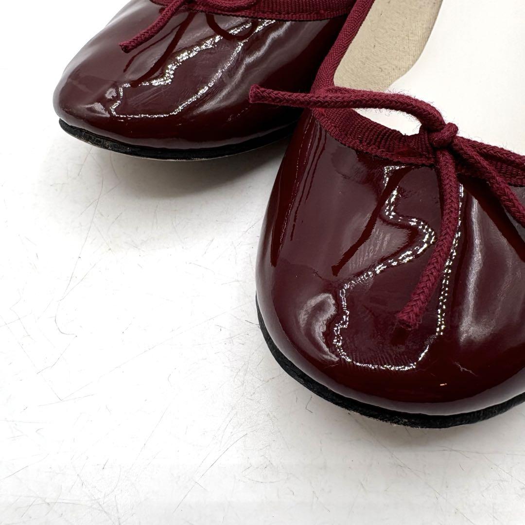 repetto cendrillon バレエシューズ 【38】パテント ボルドー