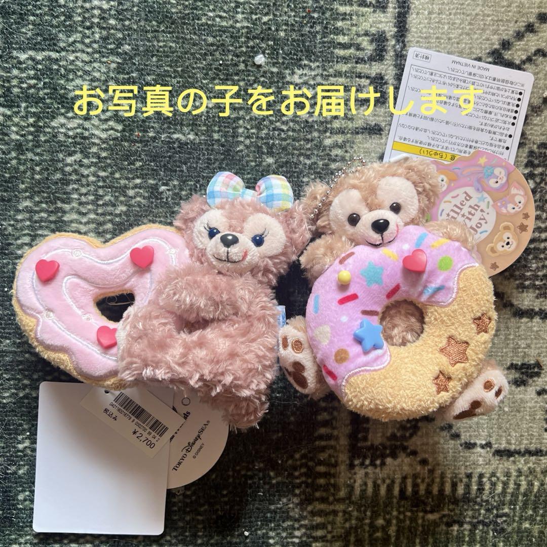 新品 ダッフィー シェリーメイ ぬいぐるみバッジ 2点 フィルド
