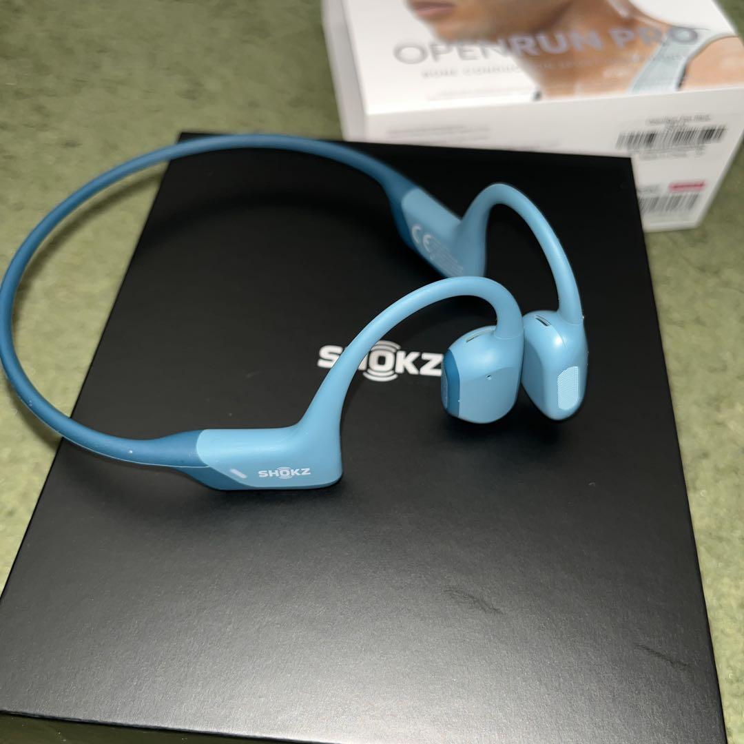 SHOKZ OPENRUN PRO 骨伝導イヤホン 青