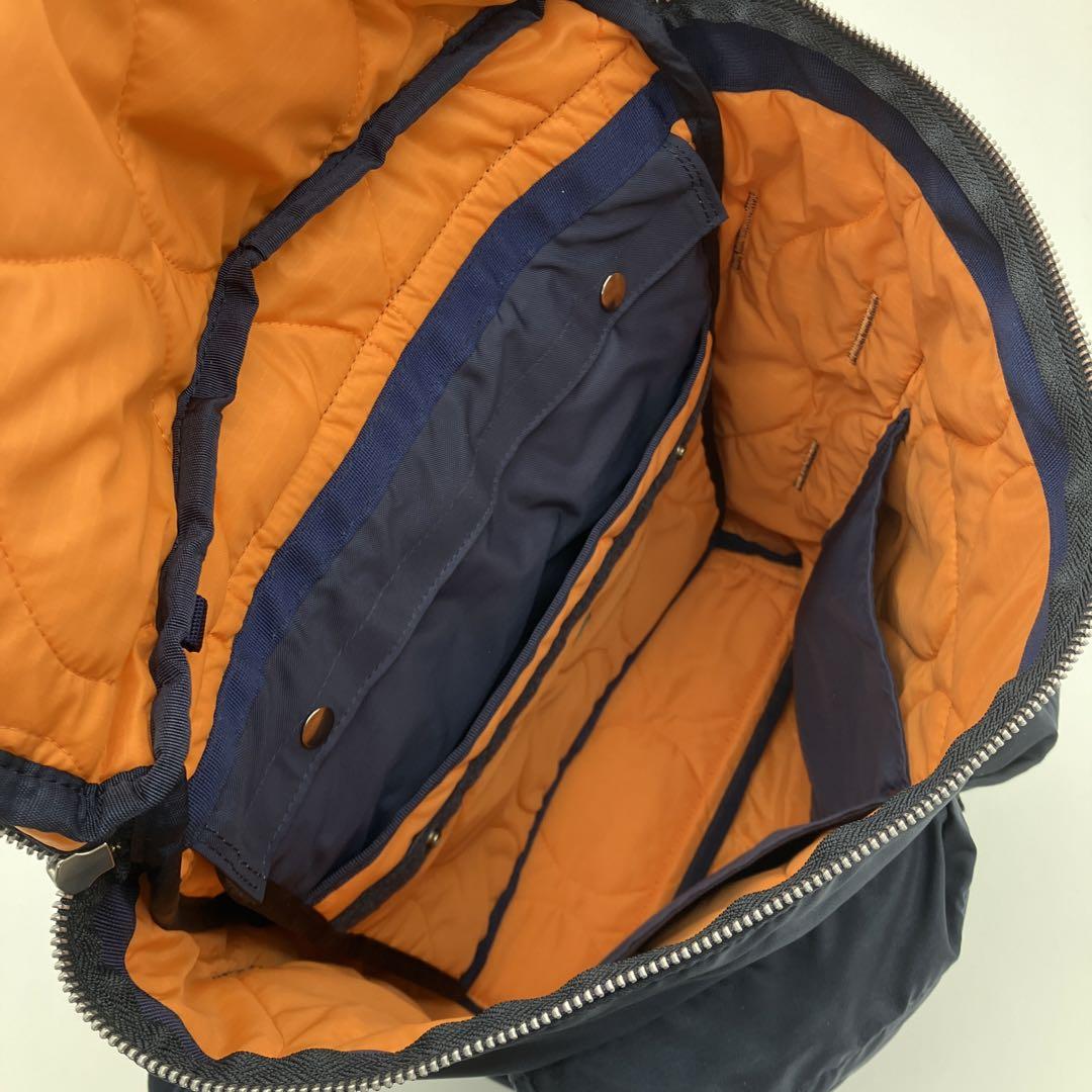 【美品】 PORTER フォース ナイロン リュック ネイビー