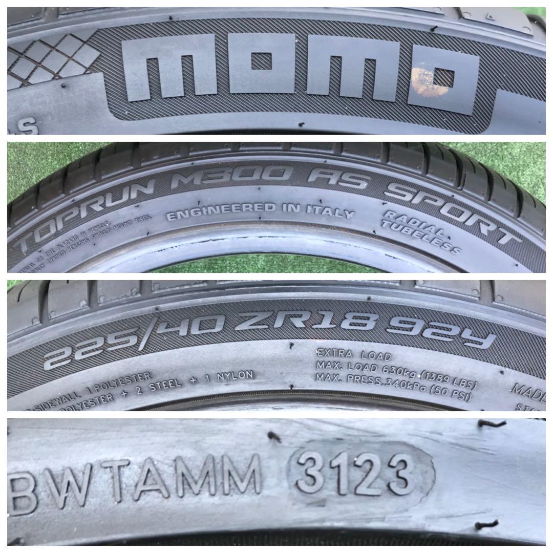225/40 R18、MOMO TOPRUN M300 AS SPORT、23年