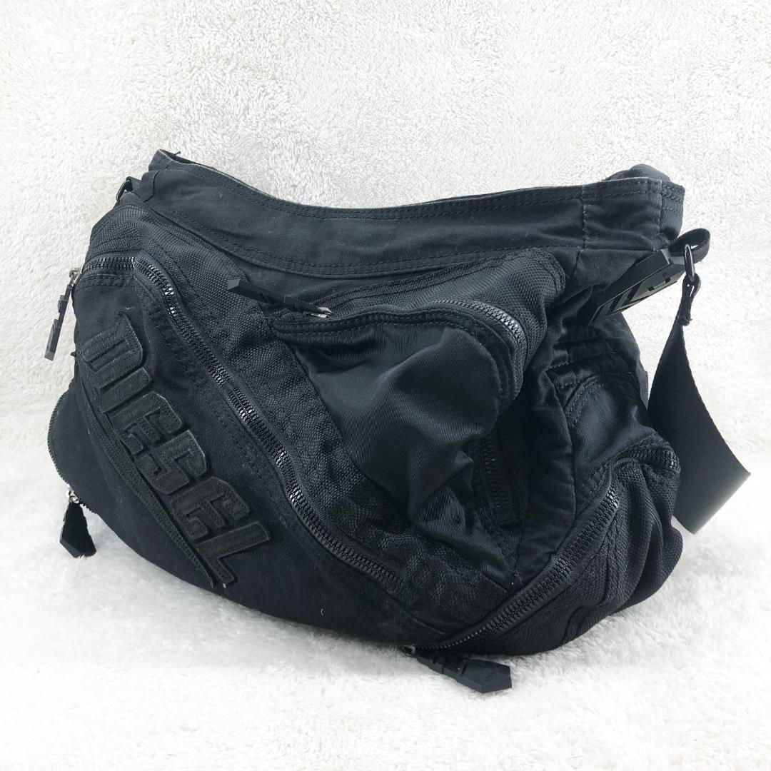 ✨美品✨ディーゼル DIESEL ショルダーバッグ ブラック 肩がけ肩掛け✧