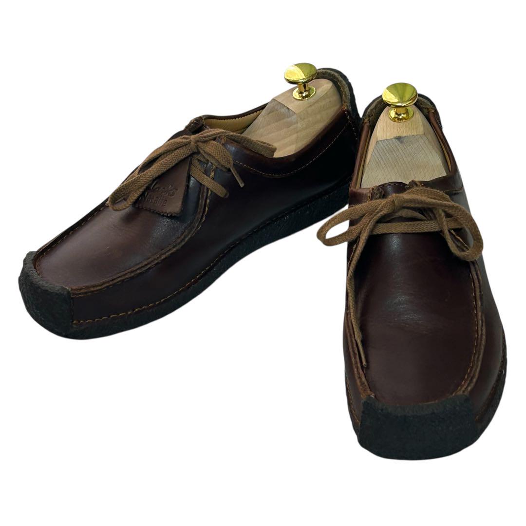 未使用級 極美品】CLARKS ナタリー スムースレザー ブラウン