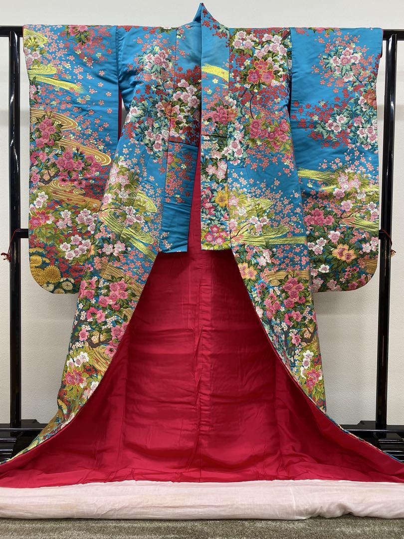 打掛 豪華 唐織 刺繍 色打掛 婚礼用 花嫁 身丈 190cm 打掛 豪華 唐織 刺繍 色打掛 婚礼用 花嫁 身丈 190cm - メルカリ