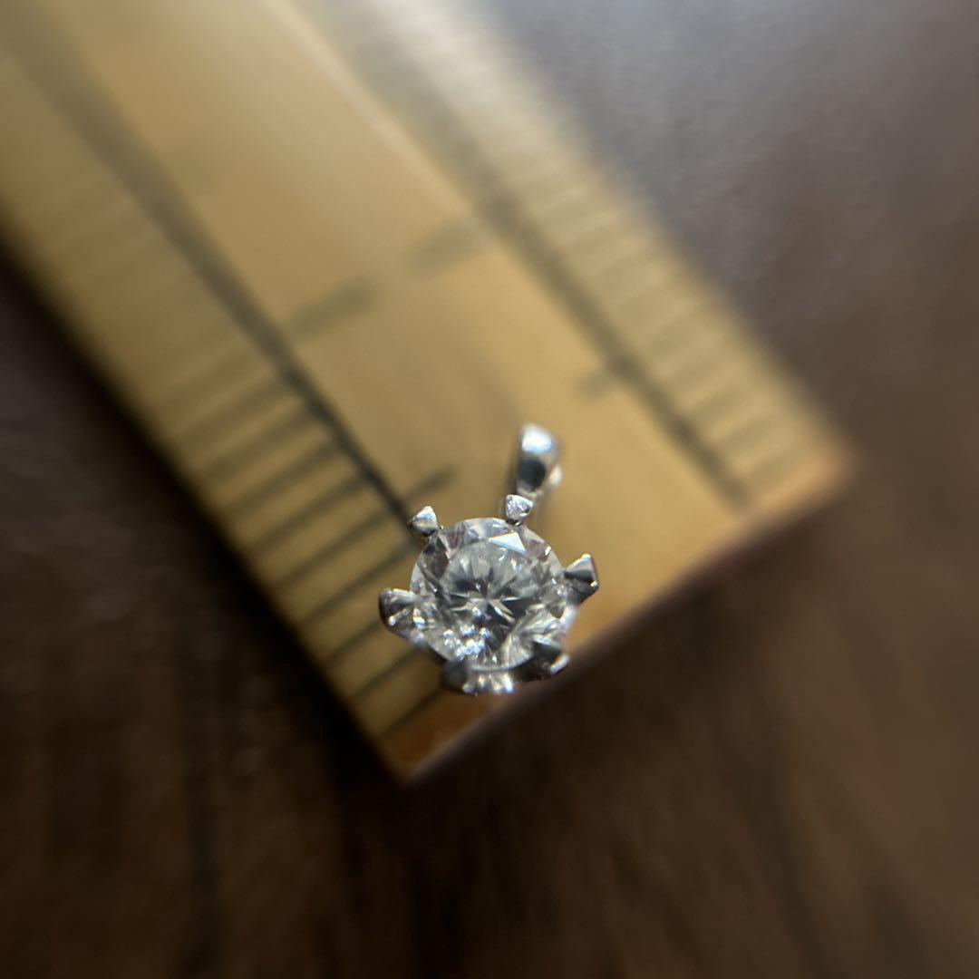 Pt900 ダイヤモンドチャーム0.1ct