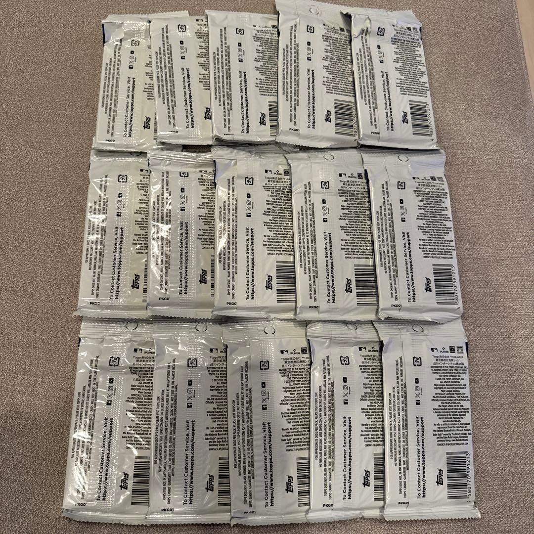 Topps MLB 2025 Series Two 15パックセットtopps UP786_INFO