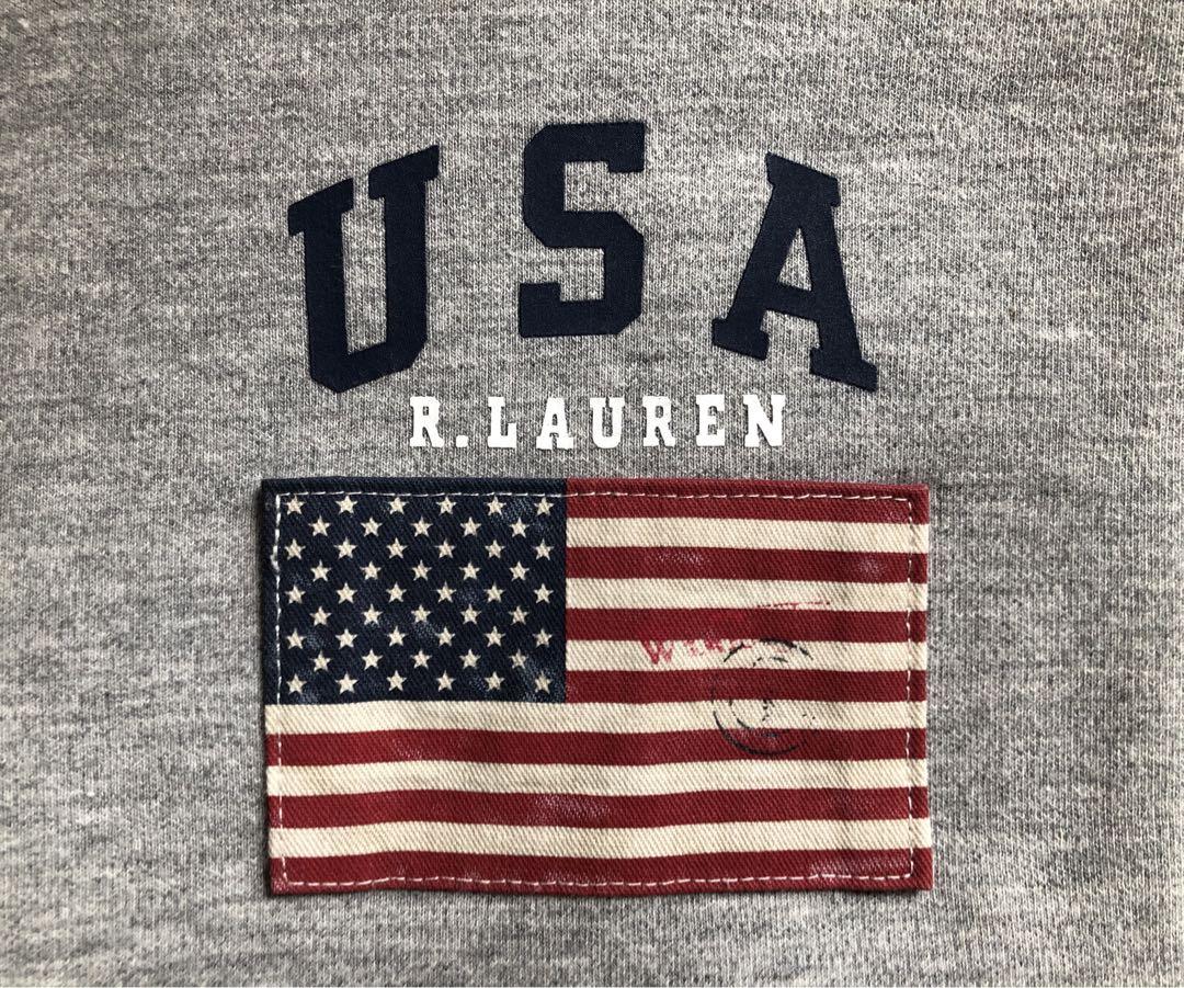 Polo Ralph Lauren USAフラッグ、ビッグポニー刺繍パーカー