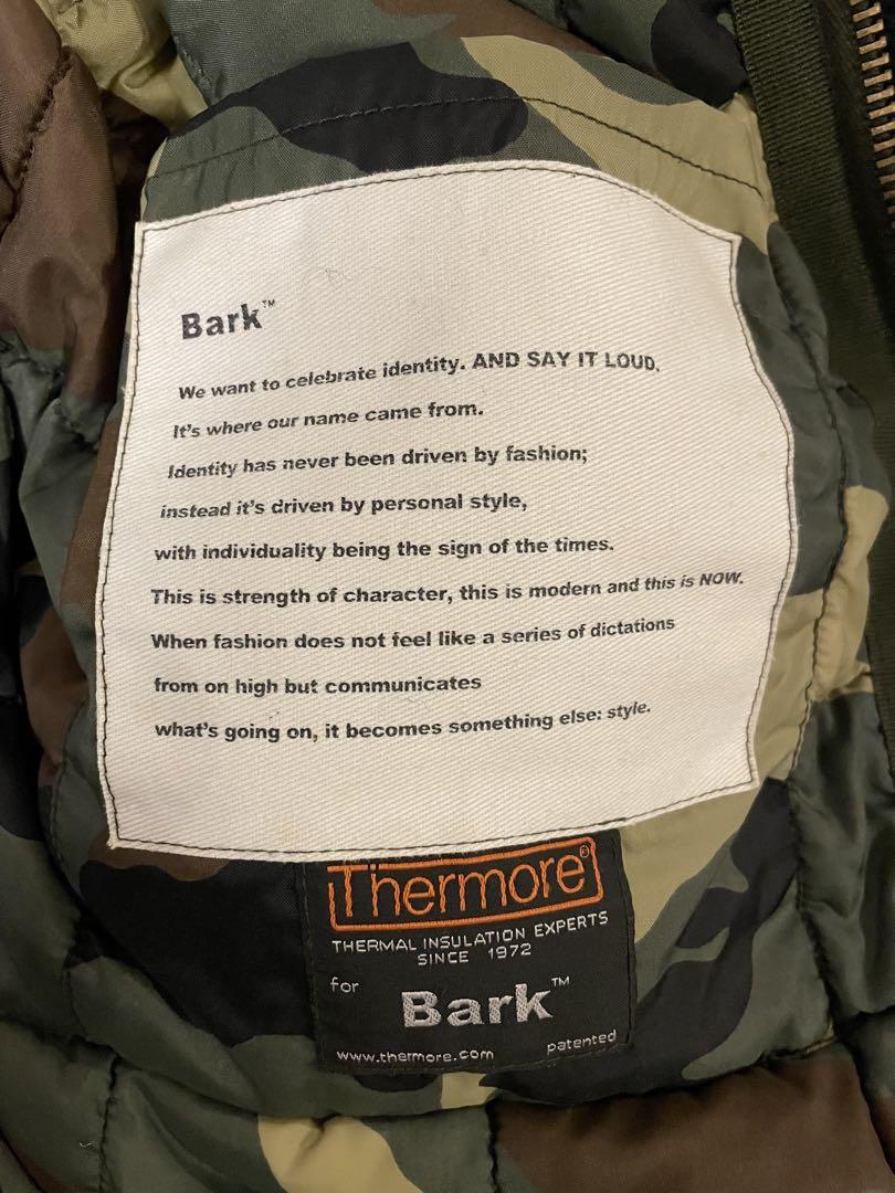 Bark フード付きダッフルコート ネイビー