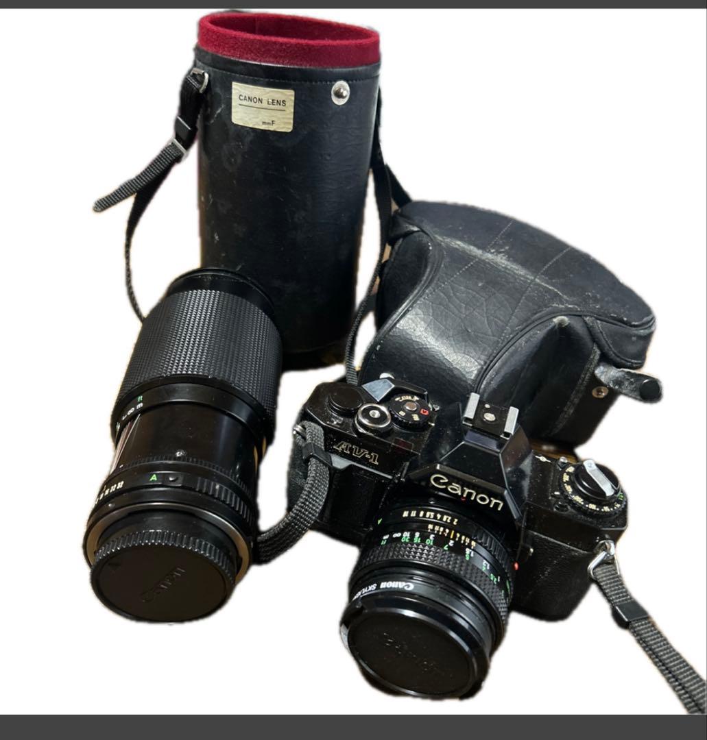 Canon AV-1 一眼レフカメラ レンズ2本付きフィルムカメラ