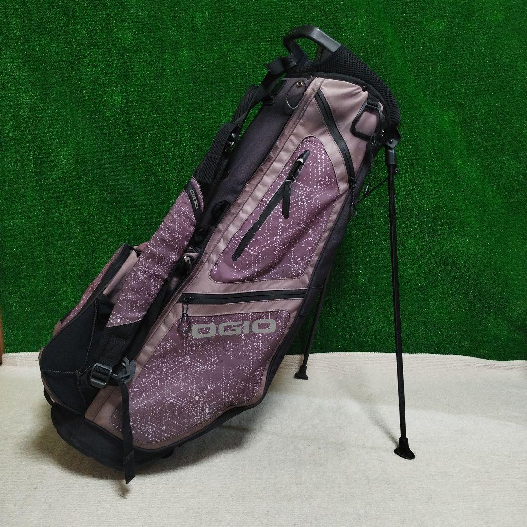 OGIO スタンドゴルフバッグ パープル/ブラック ※状態考慮