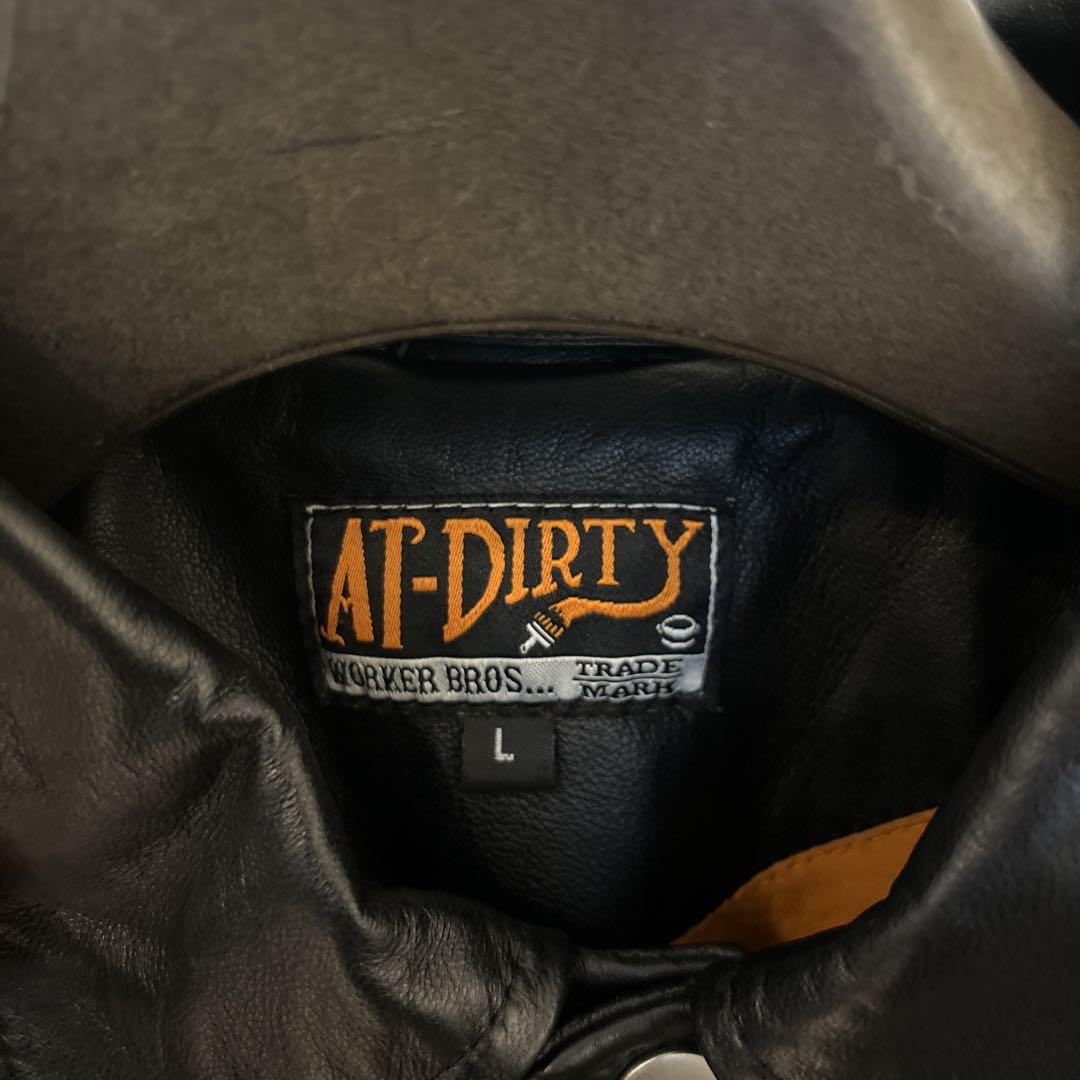 ☆最終値下げ 美品 at dirty アットダーティー レザーコーチジャケット