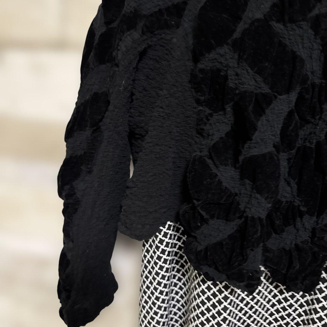 ミー イッセイミヤケ ボレロ ブラック ジャケット クリスマス フリーサイズ ミー イッセイミヤケ ボレロ ブラック ジャケット クリスマス フリーサイズ