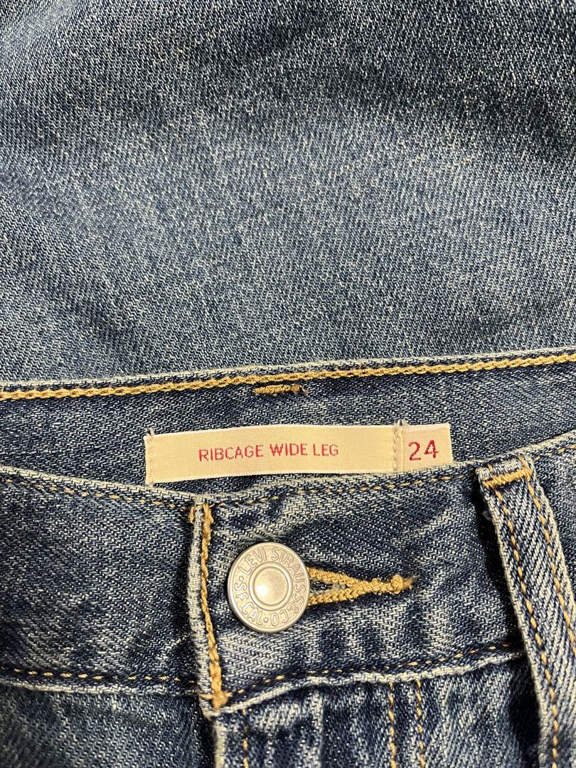 スピック＆スパン リーバイス 別注SMU RIBCAGE WIDE LEG