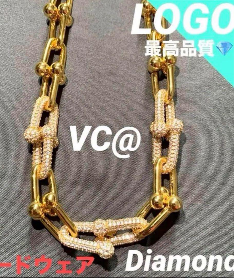 ハイグレード　 ハードウェア　ダイヤモンド　ネックレス　ゴールド  ピアスも有り