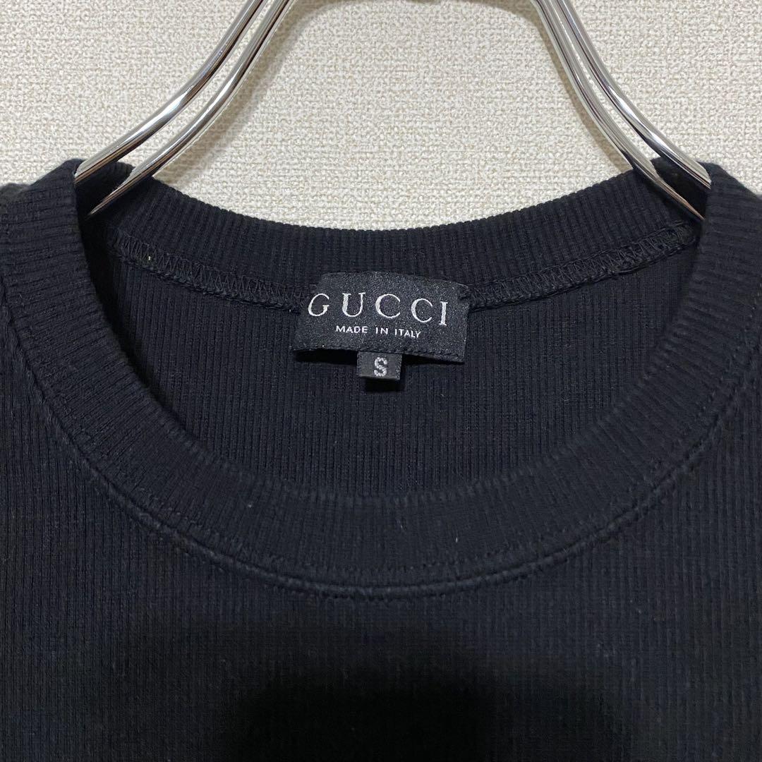 【良品】GUCCI・グッチ・Tシャツ・黒・Sサイズ・シンプル・スタイリッシュ