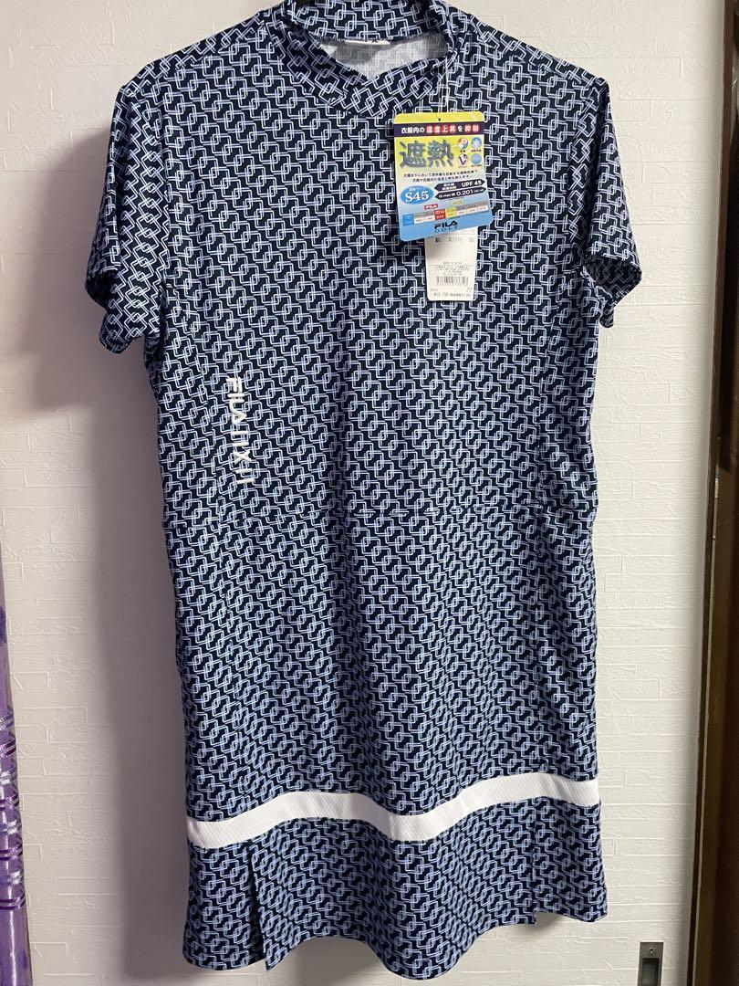 FILA GOLF ネイビー半袖ワンピース