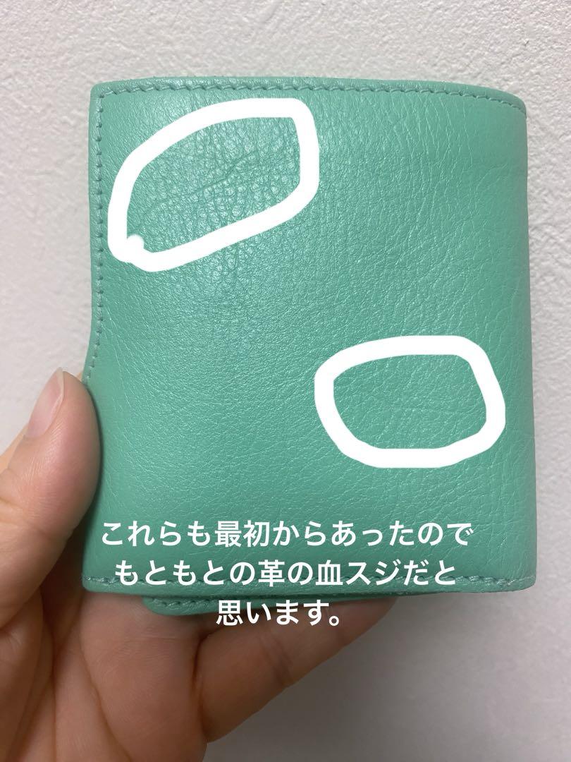 【美品】IL BISONTE 二つ折り財布 グリーンミント 2025SS