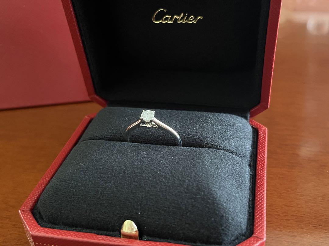 値下げ！【Cartier】ソリテール1895／プラチナ／12号(美品)