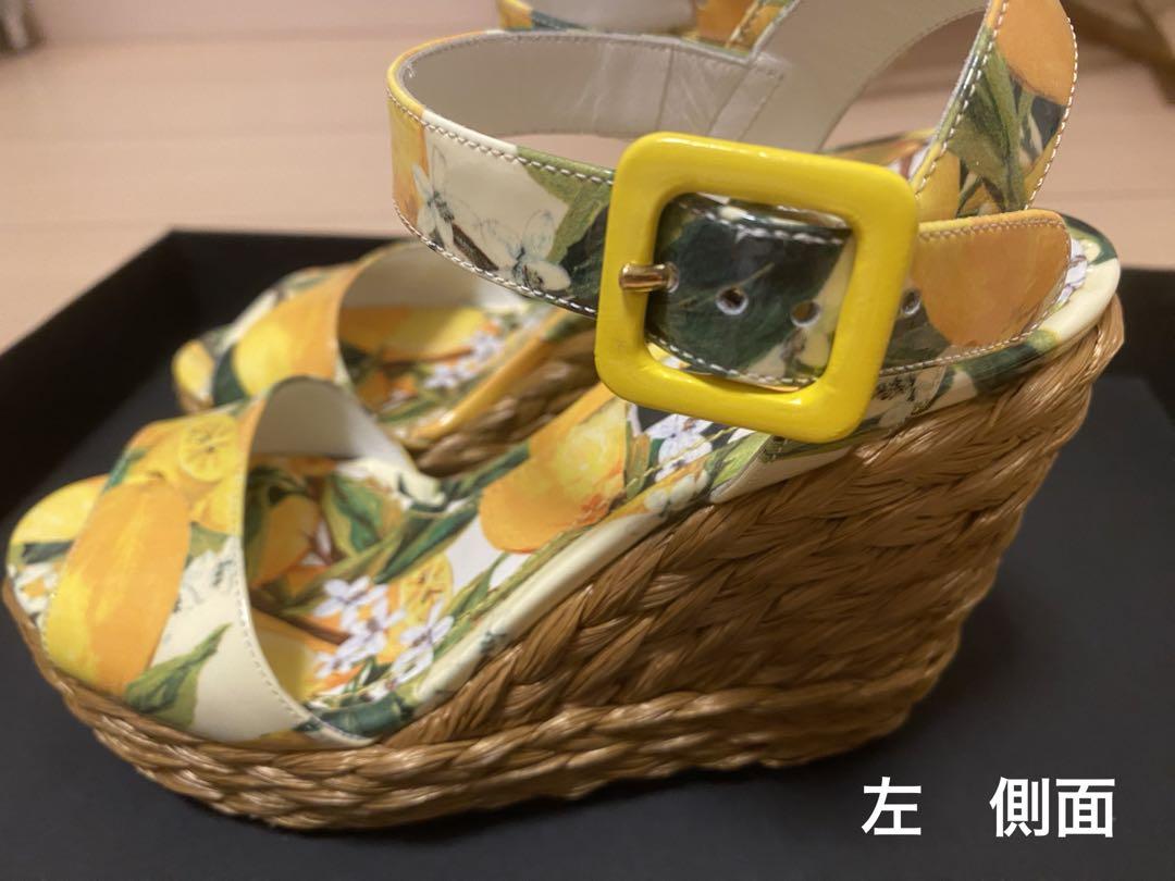 美品　希少　レア　Dolce&Gabbana ウェッジソール　サンダル　35