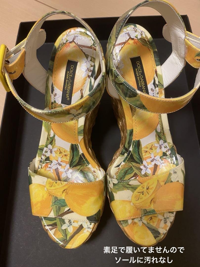 美品　希少　レア　Dolce&Gabbana ウェッジソール　サンダル　35