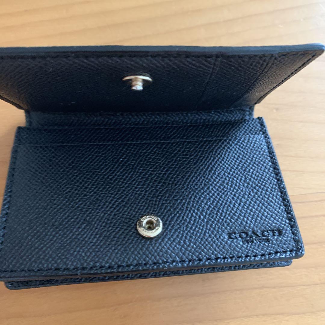 まちゃぱんさん専用！COACH 名刺入れ COACH - ☆新品☆ コーチ 名刺入れ メンズ 型押し ブラック ☆の