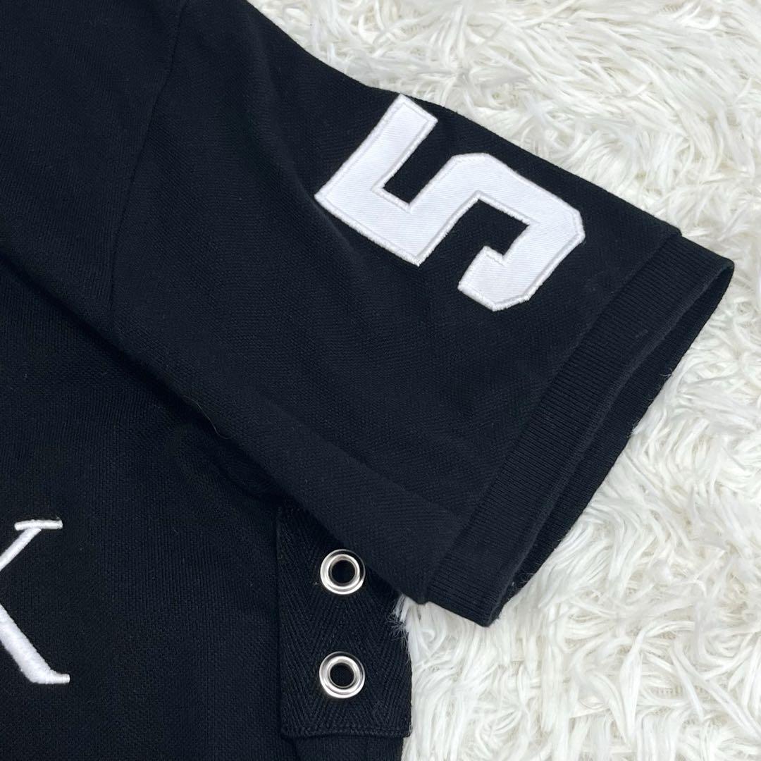 『美品』ラルフローレン ポロシャツ NEW YORK ニューヨーク L ブラック