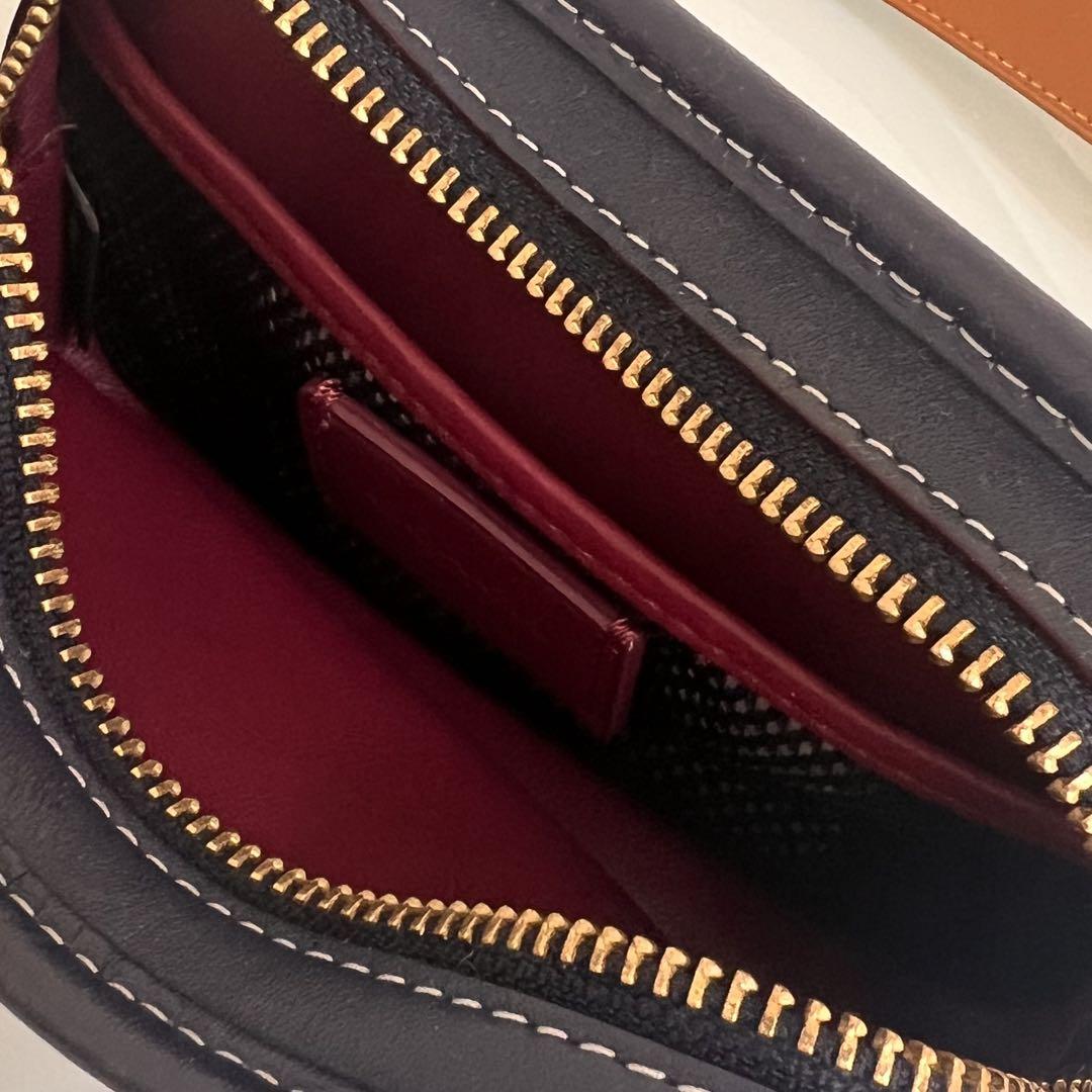 『美品』COACH コーチ　レザー　ウエストポーチ　ネイビー