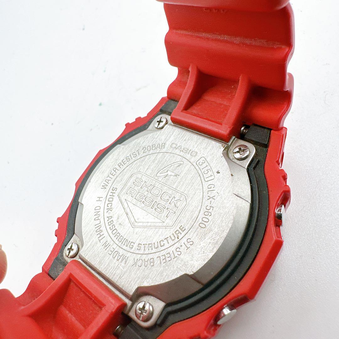 美品 稼動品 CASIO カシオ Gショック GLX-5600 メンズ 赤