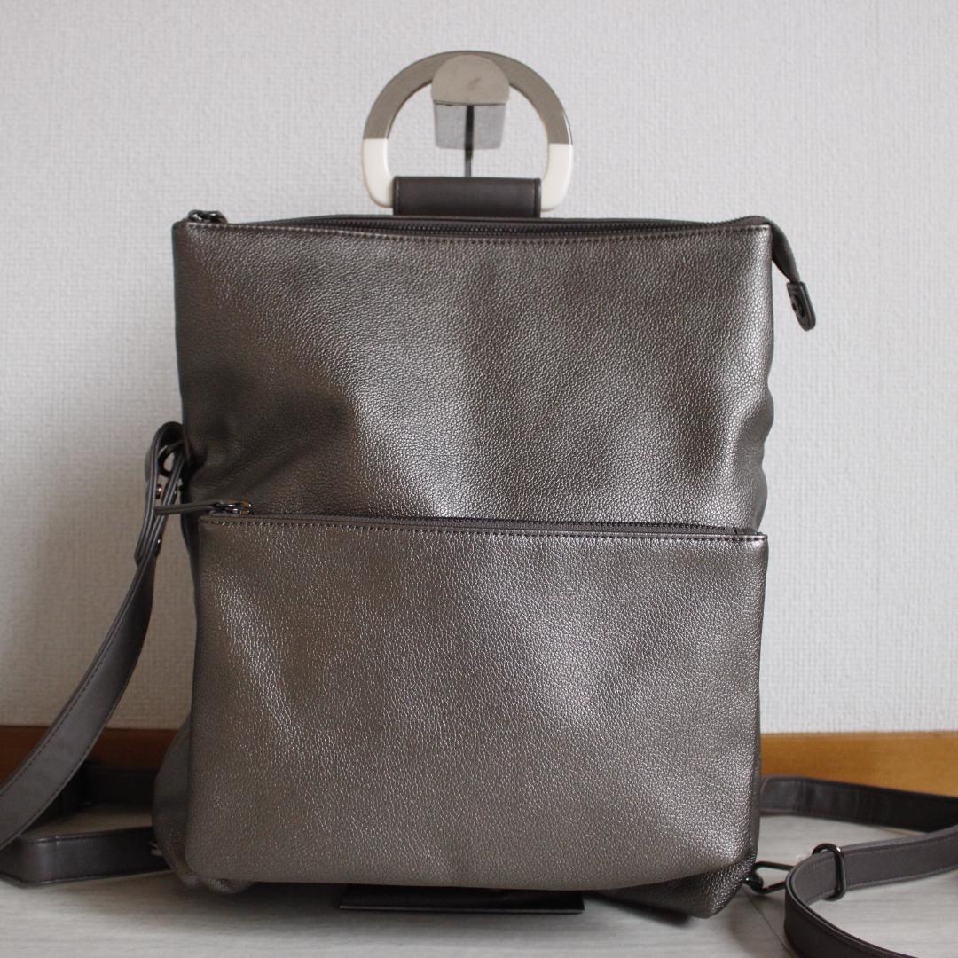 【極美品】ear PAPILLONNER Dリュック 3way シルバー