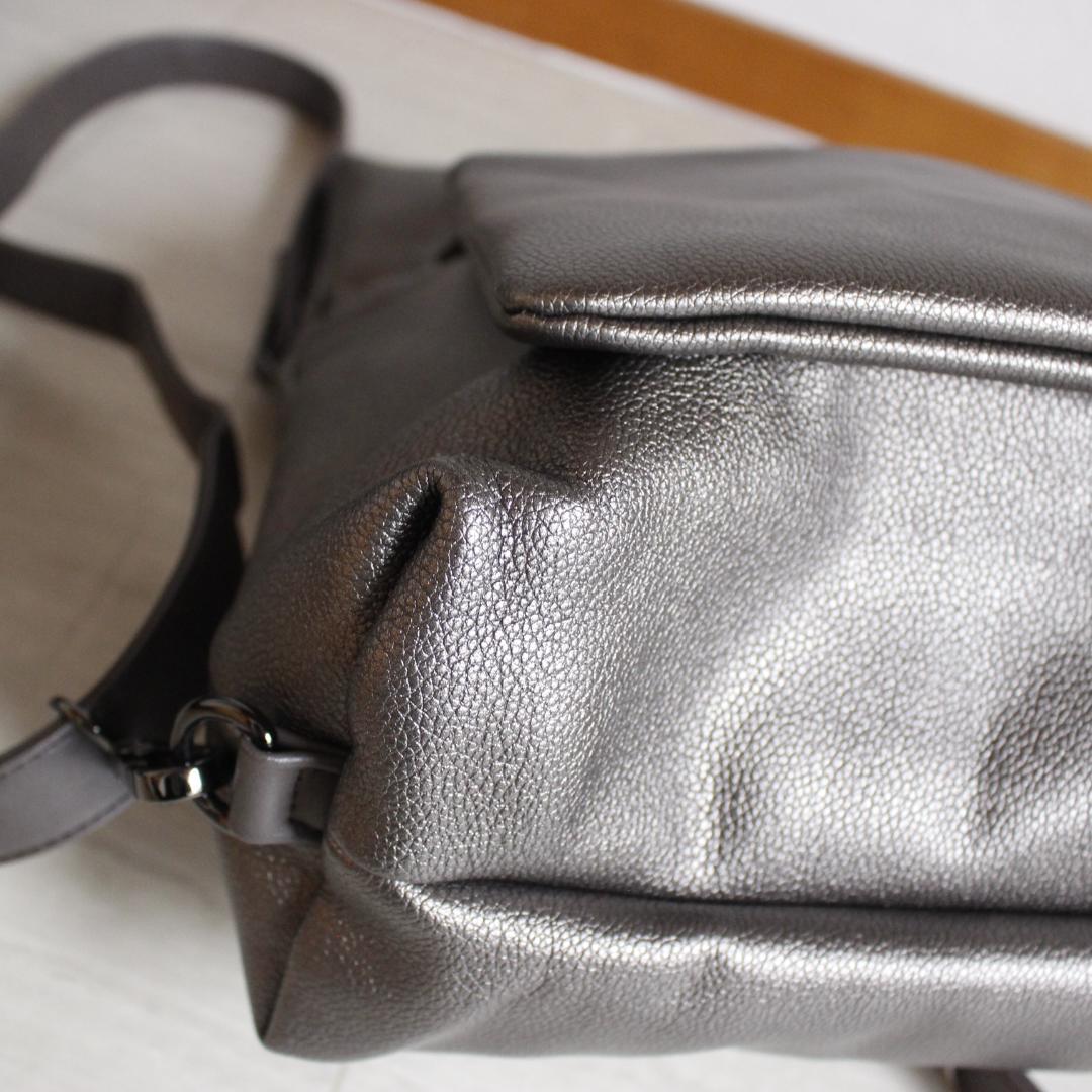 【極美品】ear PAPILLONNER Dリュック 3way シルバー