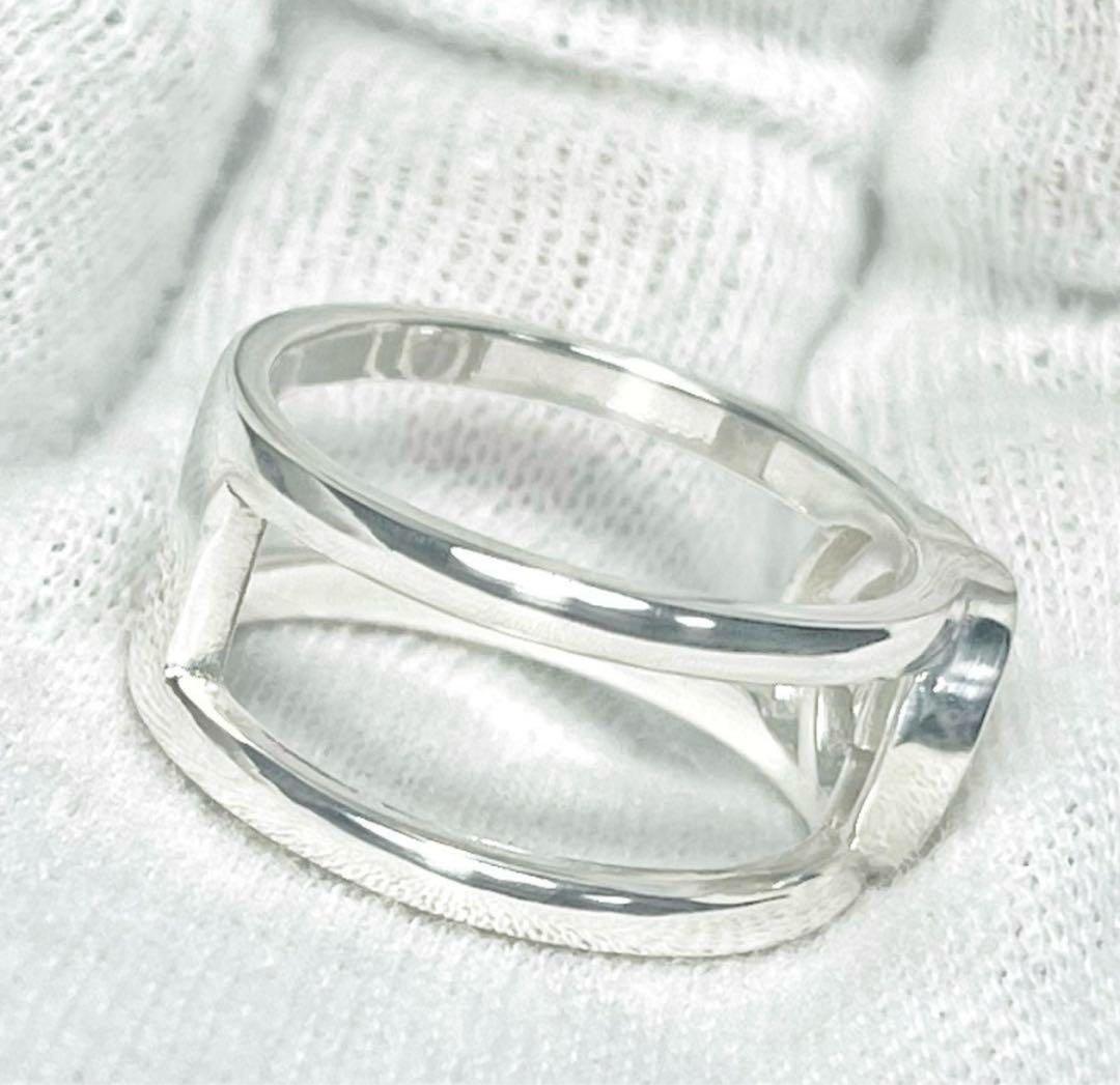 美品‼️GUCCI 指輪　インターロッキングワイドリング　14号