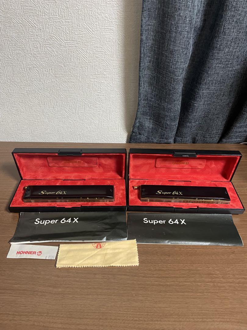 Hohner Super 64X クロマティックハーモニカ 専用ケース付き　2個