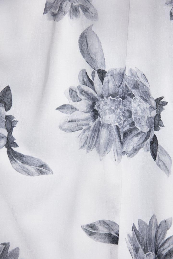 ワンピース herlipto Sunflower-Printed Midi Dress