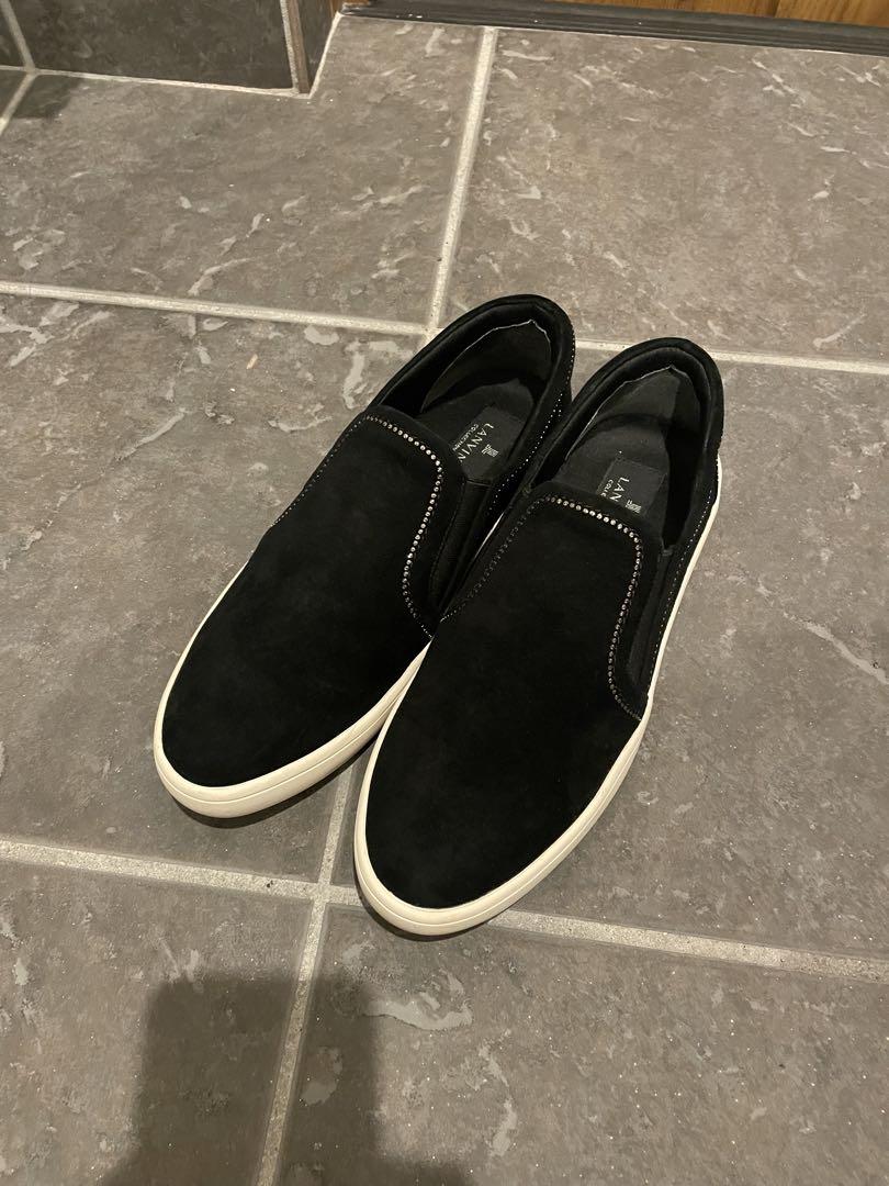 【LANVIN ランバン】ヌバックレザースリッポン