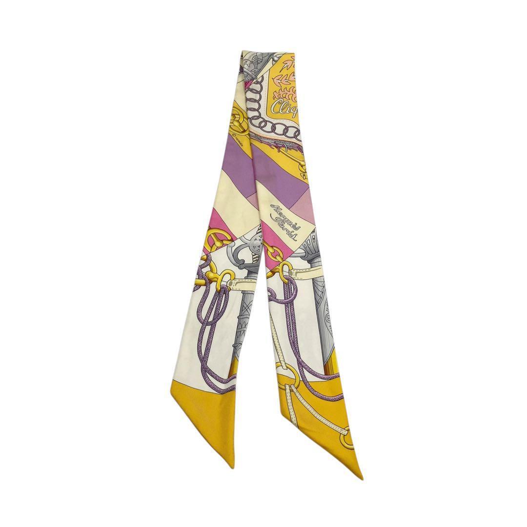 ⭐️良品⭐️ エルメス クリケティス ツイリースカーフ イエロー