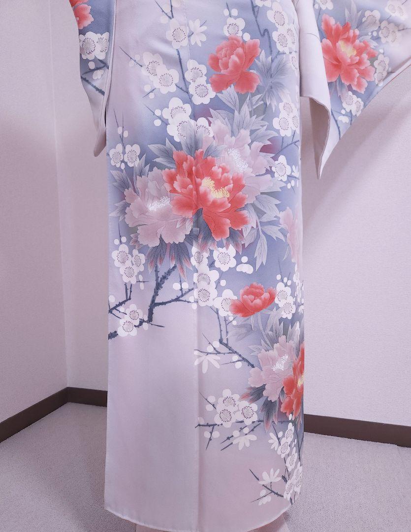 1836❱ フルセット 付け下げ訪問着 名古屋帯 帯締め 帯揚げ 正絹 着物
