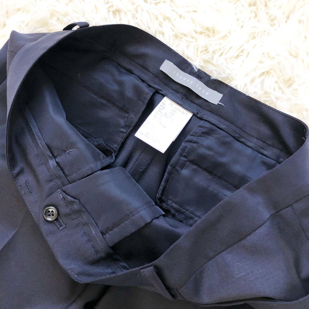セオリーリュクス　エグゼクティブ　パンツスーツ　セットアップ　濃紺
