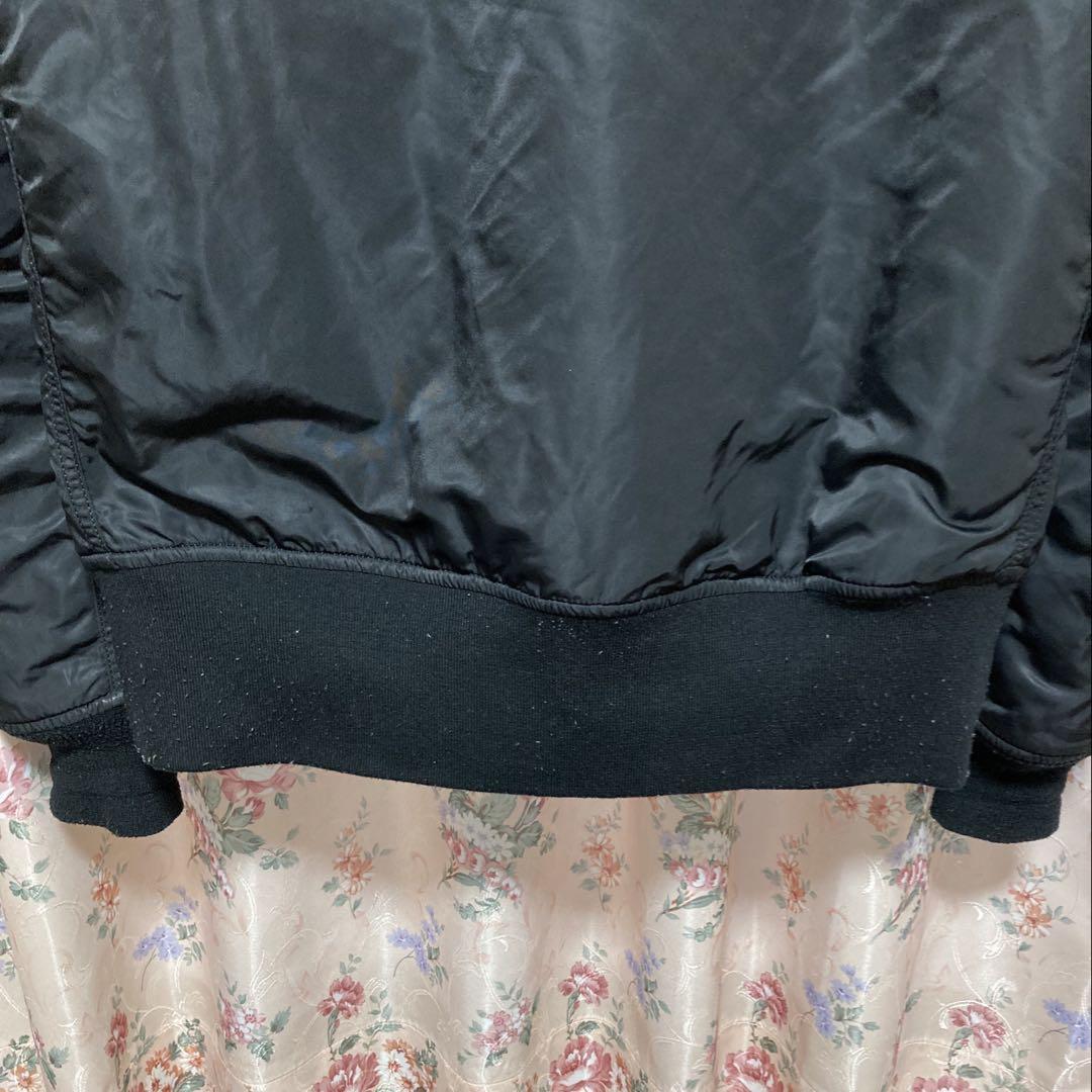 n(n)ナンバーナイン×アルファ　ＭＡ１ジャケット　黒　size Ｌ