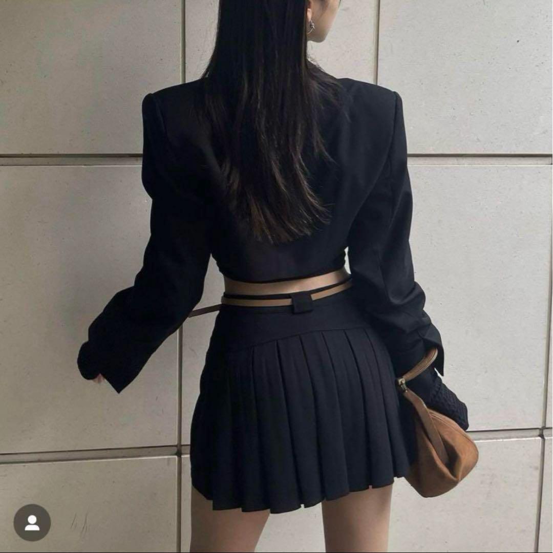 スカート melt the lady back pleats w belt skirt melt the lady back pleats skirt メルトザレディ - メルカリ