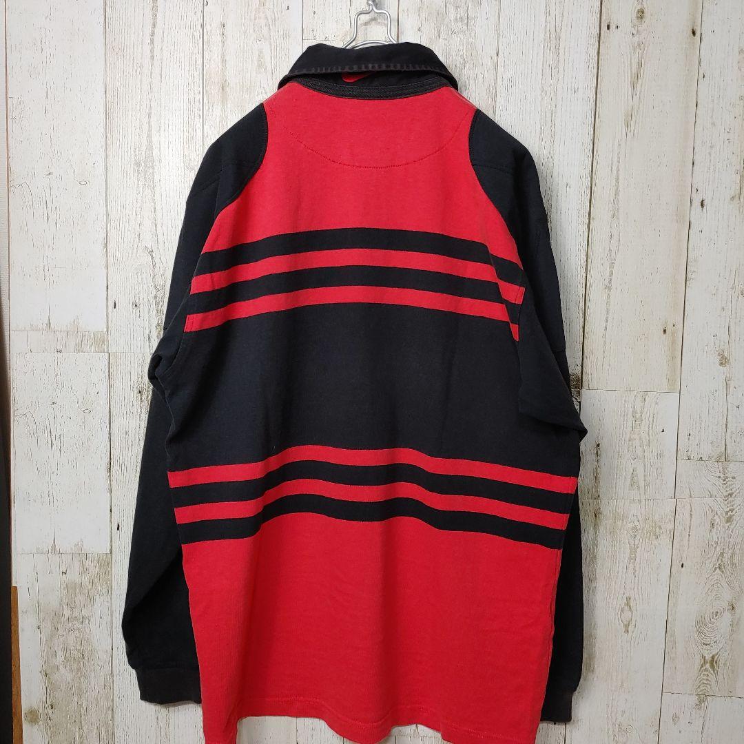NIKE ナイキ team sports  ボーダー柄 ロゴ刺繍 90s