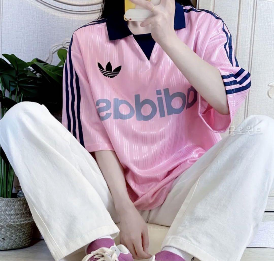ほ*な様 adidas 襟付きゴーリートップ　ピンク　M 新品未使用 adidas｜【公式】アディダス adidas 襟付きゴーリートップ