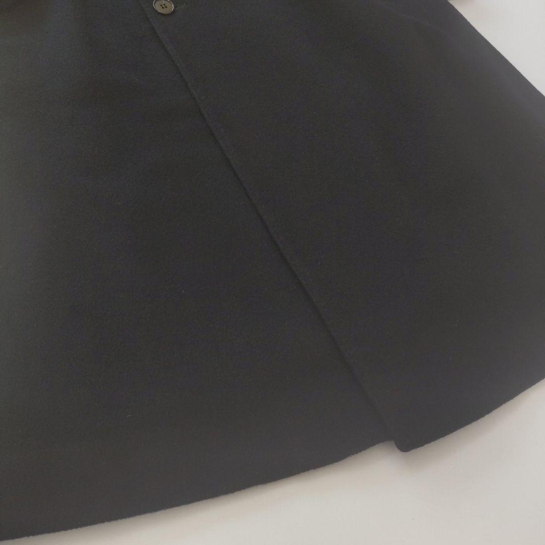 美品 B&T CLUB カシミヤ100％ ダブル ロングチェスターコートブラック