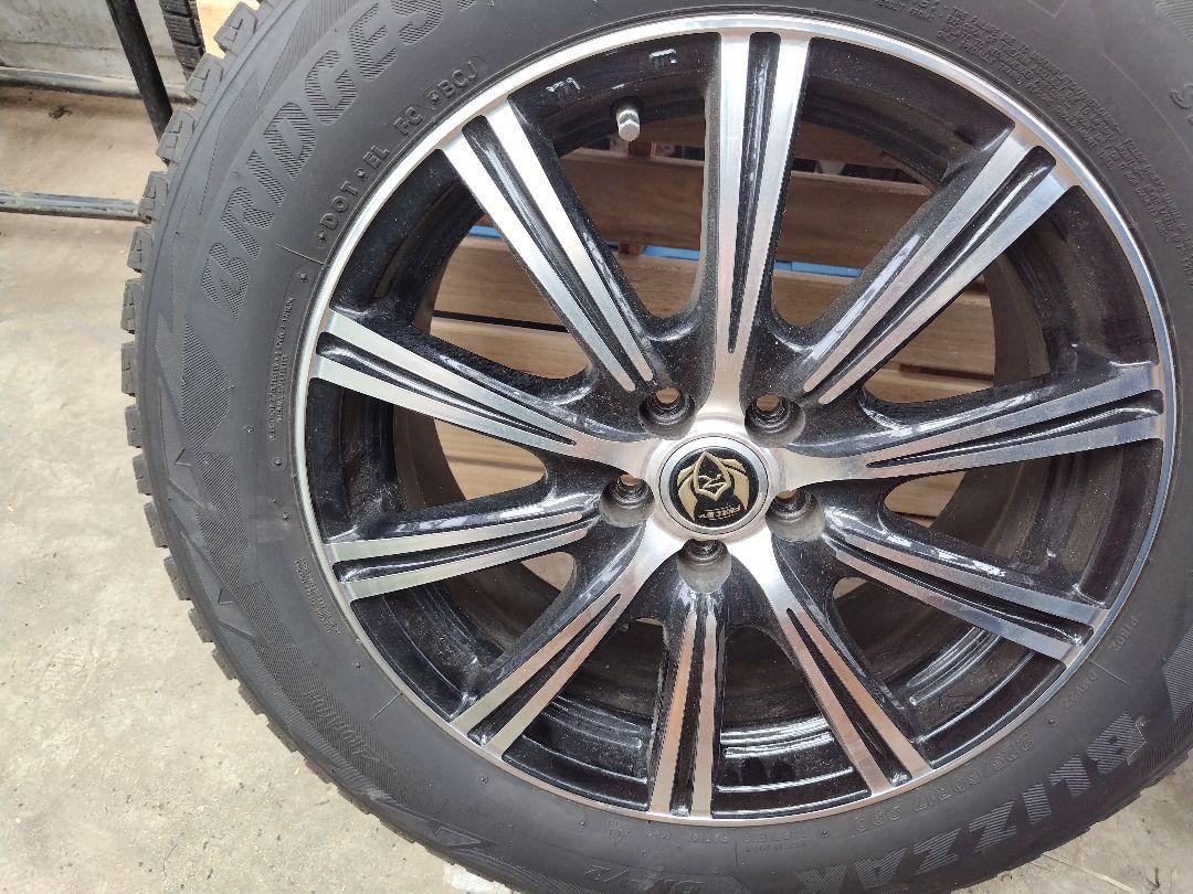 送無アルミ付 7J+50 5/100 ブリザック DM-V2 225/60R17