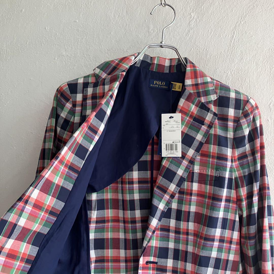 新品 POLO RALPH LAUREN マドラスチェック テーラードジャケット