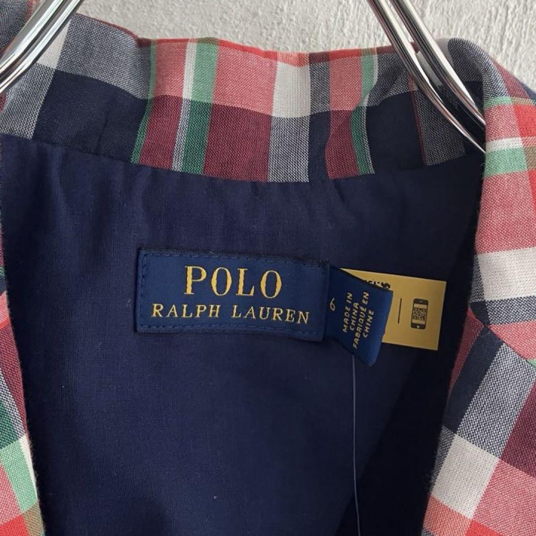 新品 POLO RALPH LAUREN マドラスチェック テーラードジャケット