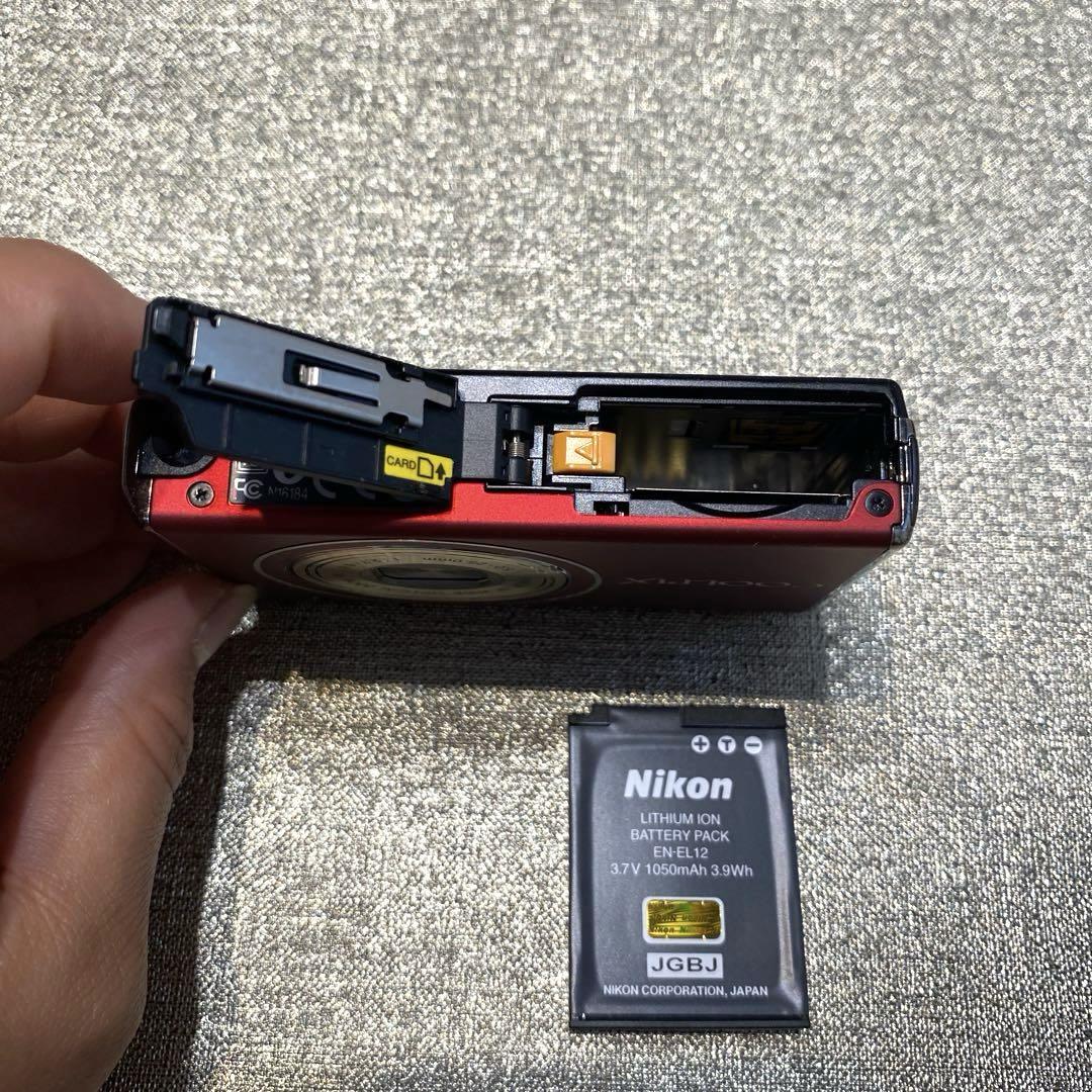 Nikon COOLPIX S640 レッド 本体・バッテリー・充電器
