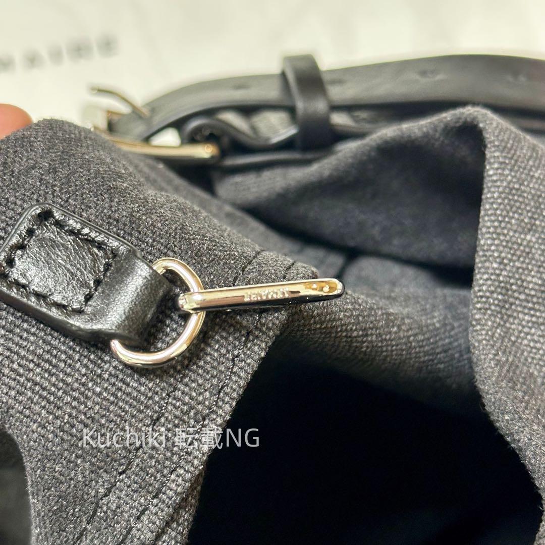 LEMAIRE トープ ベルト トートバッグ ブラック LEMAIRE トープ ベルト トートバッグ ブラック