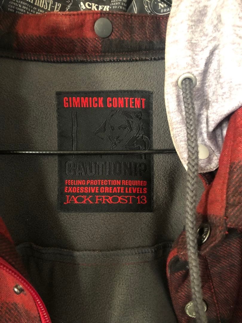 JACK FROST 13 スノーボードウェア 赤黒チェック☆値引き交渉⭕️です