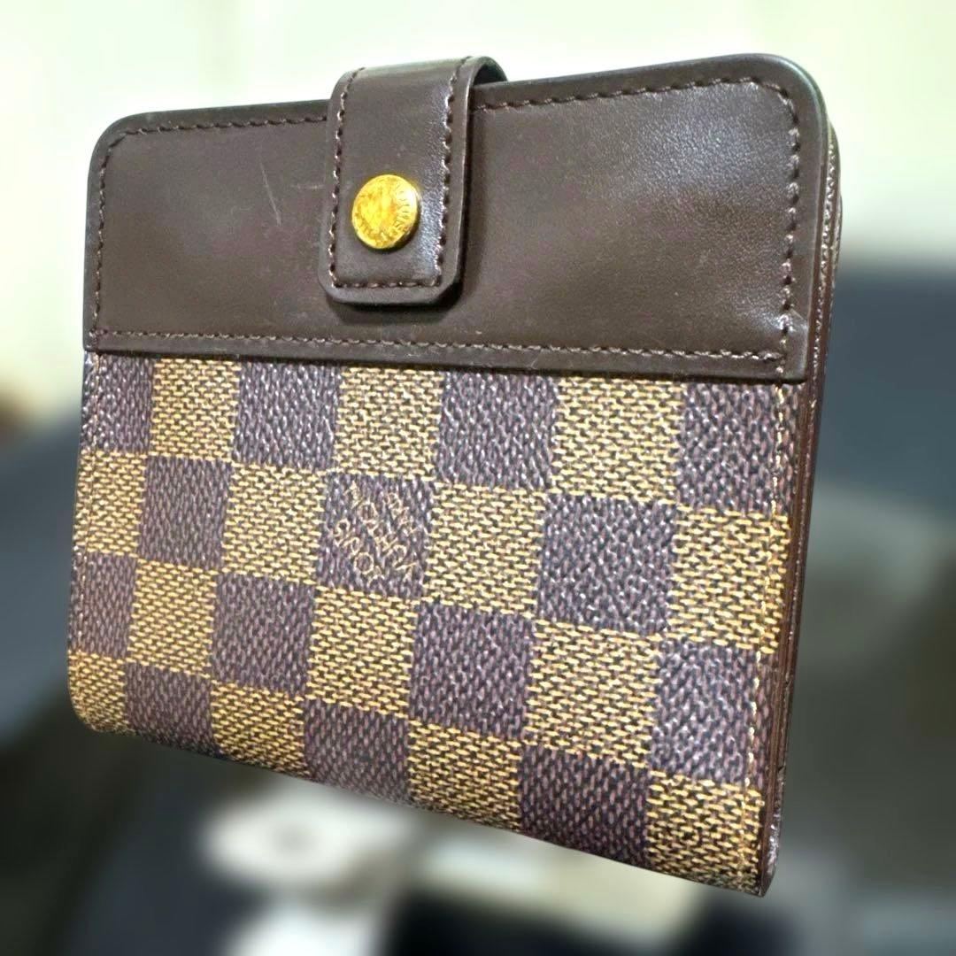 ⑧☆美品☆ダミエ ♪コンパクトジップ 折り財布 ⑧☆美品☆ダミエ ♪コンパクトジップ 折り財布